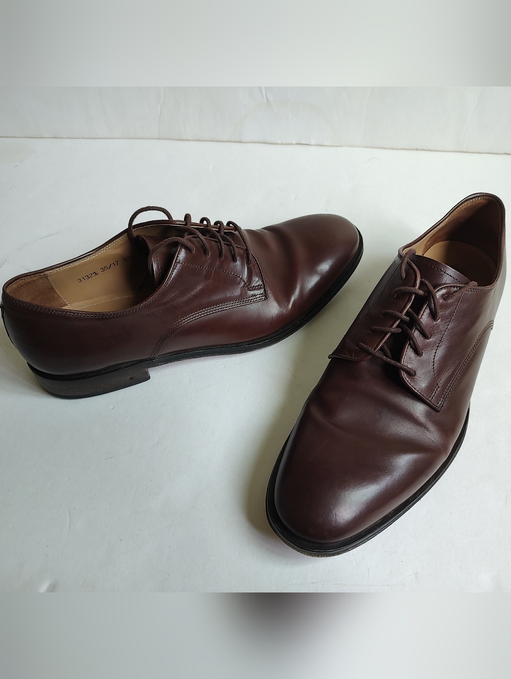 Allen Edmonds Corsico Oxford Derby Dress Shoes Italy Old Money Brown Mens 10.5 D